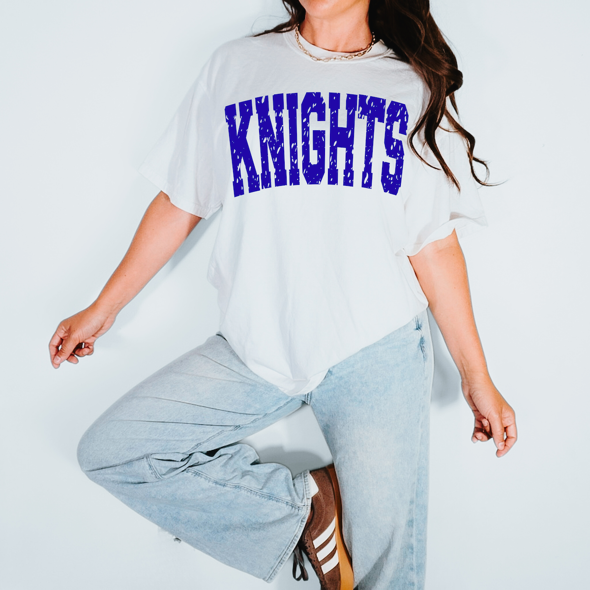 Knights Varsity Distressed Teams DTF Print