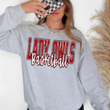 Lady Owls Basketball Glitter School Spirit DTF Print