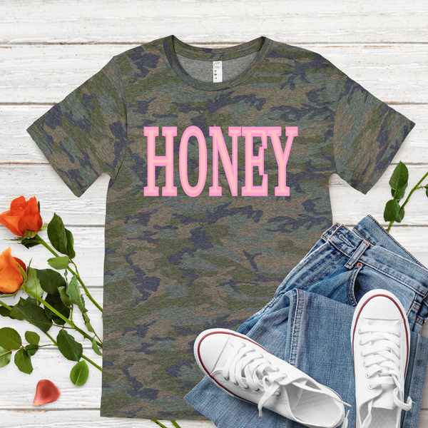 Honey Duotone Pink DTF Print