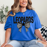 Leopards Coquette Checker Bow DTF Print