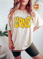 Distressed Wonky Lions DTF Print