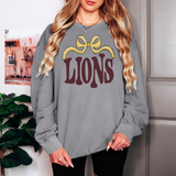 Lions Wide Ribbon DTF Print