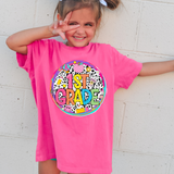 Back to School Retro Neon Grades DTF Print
