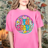 Back to School Retro Neon Grades DTF Print