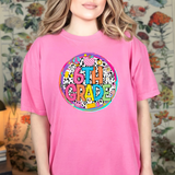 Back to School Retro Neon Grades DTF Print