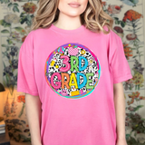 Back to School Retro Neon Grades DTF Print