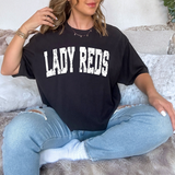 Lady Reds Varsity Distressed Teams DTF Print