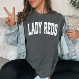 Lady Reds Varsity Distressed Teams DTF Print