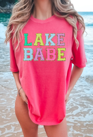 Lake Babe Faux Chenille Patch DTF Print