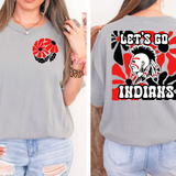 Let's Go Indians Floral 02 DTF Print