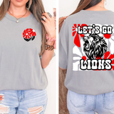 Let's Go Lions Floral 01 DTF Print