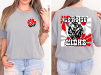 Let's Go Lions Floral 01 DTF Print