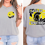 Let's Go Spartans 01 Floral DTF Print