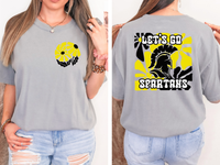 Let's Go Spartans 01 Floral DTF Print