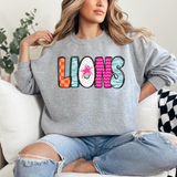 Lions Doodle Mix DTF Print