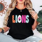 Lions Doodle Mix DTF Print
