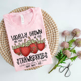 Locally Grown Strawberries DTF Print