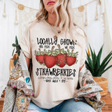 Locally Grown Strawberries DTF Print