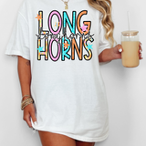 Longhorns Star Doodle Mix DTF Print