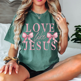Love Like Jesus Bows DTF Print