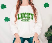 Lucky Mama Glitter Effect DTF Print