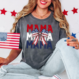 Mama Patriotic Bookworm Repeat Bow DTF Print