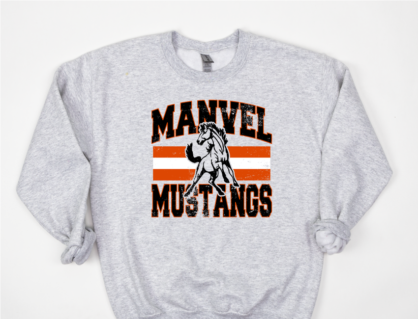 Classic Hometown Manvel Mustangs DTF Print Torch Light