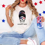 Marine Mom Skelly Bun DTF Print