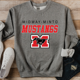 Midway Minto Mustangs Italic Team DTF Print