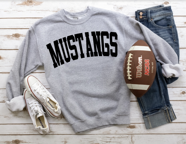 Mustangs Solid Arch DTF Print