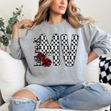 Big Reds Checker Cheer DTF Print