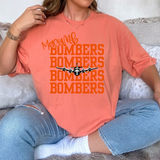 Macomb Bombers Monochrome repeating DTF Print