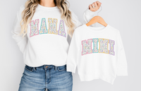 Varsity Mama Mini Easter Leopard DTF Print