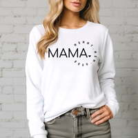 Mama Mommy Mom Circle DTF Print