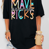 Mavericks Star Doodle Mix DTF Print