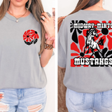 Midway-Minto Mustangs Floral DTF Print