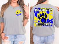 Miller City Wildcats Floral DTF Print