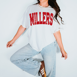 Millers Varsity Distressed Teams DTF Print