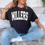 Millers Varsity Distressed Teams DTF Print