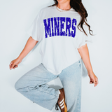 Miners Varsity Distressed Teams DTF Print