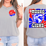 Moore Lions Floral DTF Print