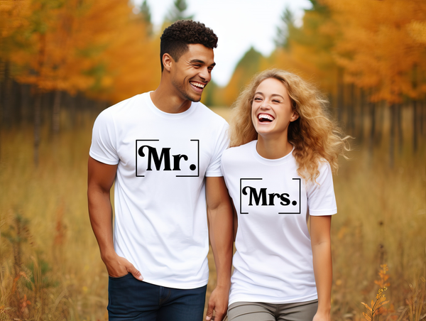 Mr Mrs DTF Print