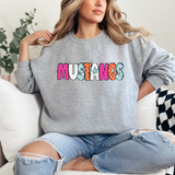 Mustangs Doodle Mix DTF Print