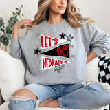 Nebraska Star Banner Trio DTF Print