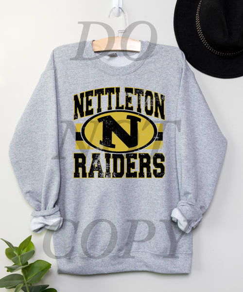 Classic Hometown Nettleton Raiders DTF Print