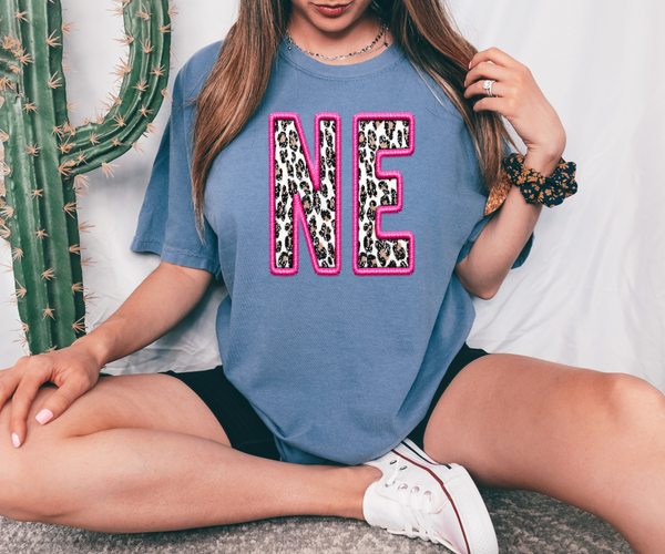 NE Pink Stitch DTF Print