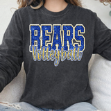 Bears Volleyball Glitter School Spirit DTF Print