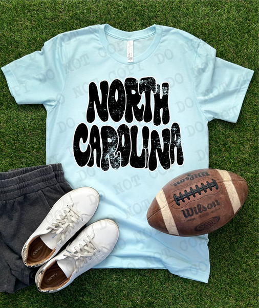 Wonky North Carolina DTF Print