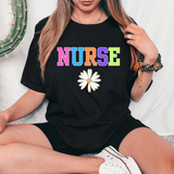 Nurse Color Block Daisy DTF Print