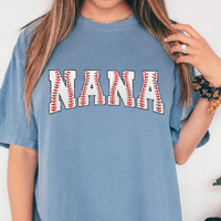 Nana Baseball Glitter DTF Print